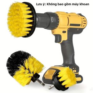 Bộ 3 Bàn Chải Khoan Kèm Cho Máy Chà Điện - Phòng Tắm Ngói Vữa Tắm & Vệ Sinh Thảm Bàn Chải Chà Phụ Kiện