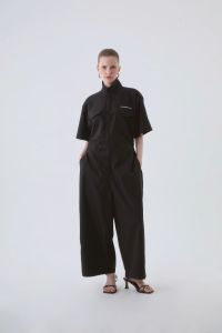 Haffenden Kane: Boiler Suit One Piece ชุดหมีผ้าคอตตอน ทรง oversized เอวเข้ารูป