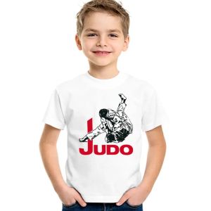 Bandai | Evolution Of Judo Print Boys T-shirt Summer New Fashion Casual Short Sleeve Kids T shirt Baby Girls Clothes Children TopsHKP402
