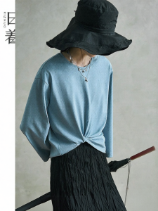 Autumn New Design Loose Knot T-Shirt