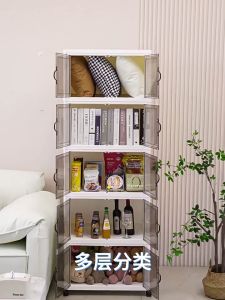 【SG Ready Stock】65/70CM Wide Foldable Stackable Plastic Storage Cabinet Cabinet Plastic With Wheels With DoorFoldable Storage Box Foldable OrganizerClothes Storage OrganiserStorage Cabinet CupboardSftorage Shelves，Flip Top Cabinet收纳箱 收纳柜 储物