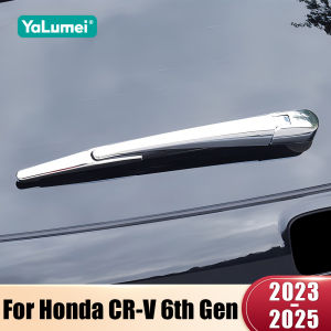 For Honda CR-V 6th Gen 2023 2024 2025 CRV Hybrid ABS Car Rear Wiper Window Wiper Cover Trim Garnish Case Stickers Accessories