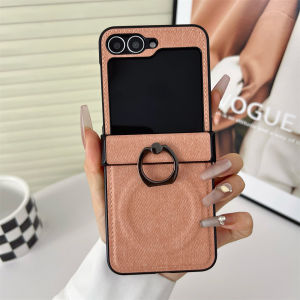 szhaiyu | For Samsung Galaxy Z Flip 8 7E 7 6 5 4 3 Magnetic Case With Ring Holder Bracket Hinge Protection 2in1 Shockproof Stand Cover