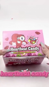 Heart-Shaped Lip-Shaped Jelly Candy Soft Candy With Jump Candy Two-in-one Candy Explosive Sugar