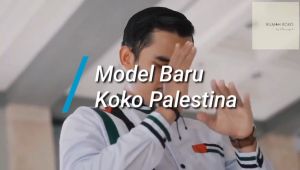UKURAN JUMBO BAJU KOKO PRIA LENGAN PENDEK MOTIF PALESTINA  TERLARIS UKURAN JUMBO (BISA COD)
