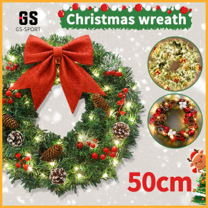 Christmas Wreath Door Decorations Tree Door Decors Santa Claus Christmas tree Decorations 50cm Artificial Garland