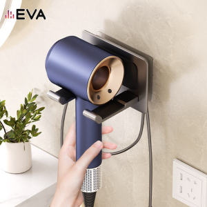 Hair Dryer Rack Hair Dryer Storage Bathroom Wall-Mounted Storage Rack