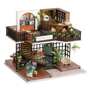 MINI DIY Doll House Handmade 3D Puzzle Making Building Model Kit Assembly Room Toys Wooden Crafts DollHouses Birthday Gifts