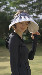 OhSunny Fashion Beach Caps Shell Shape Sunhats Full Face Sun Protection Big Brim Anti-UV UPF50+