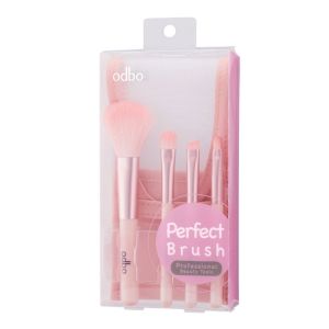 โอดีบีโอ เพอร์เฟค บรัช 4 ชิ้น พร้อมกระเป๋า ชุดแปรงแต่งหน้า OD838 Odbo Perfect Brush