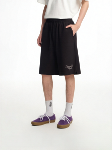 dangerouspeople | Contrast Embroidery Texture Short Pants Summer