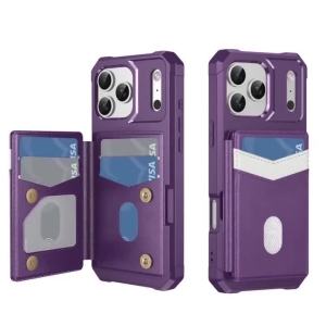 Flip Card Slot Holder Wallet Phone Case For Samsung Galaxy S21 S22 S26 Ultra S25 Edge S24 Plus S23 FE A57 A37 A17 Armor Cover