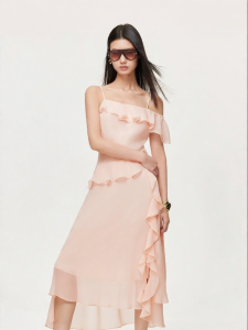 Vero Moda | Hemstitched High Slit Two-way Sleeve Dress