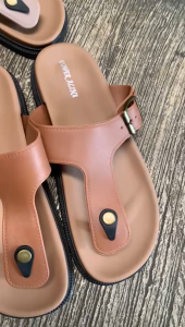 Sandal Flat Wanita Terbaru - Model Jepit Gesper Karet Cewek Kekinian Alina 2410--K1Jelly Import