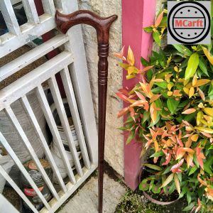 MAHEN CRAFT Tongkat jalan kayu galih asem model cula profil C86