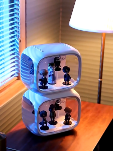 Toy Display Storage Box Adjustable Display Stand Action Figures Transparent Dustproof Organizer Display Case for Lego Pop Mart Figures