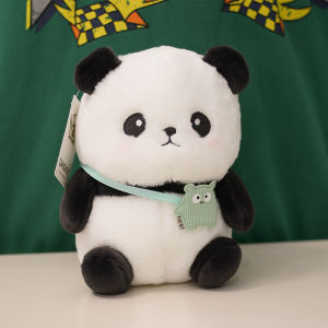 ของแท้20ซม. ตุ๊กตาหมีแพนด้าน่ารักของเล่นตุ๊กตาของขวัญวันเกิดรุ่นเดียวกันกับฐานเฉิงตูคุณภาพดี