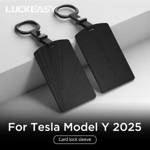 LUCKEASY for Tesla Model Y Launch 2025 Car Key Card Protector Cover Silicone Key Case Auto Accessories Key Card Holder