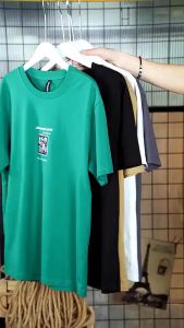 Paket 5 Kaos T-Shirt Dewasa Motif Grafis Trendi - Lengan Pendek - Campuran Kapas - Warna Cerah