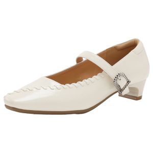 Hotwind | Stylish Comfortable Small Square-toe Mary Jane Shoes Chunky Heels Spring