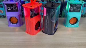Speaker bluetooth 036 Mini subwoofer Led transparan audio portabel nirkabel 5W RGB 5.3 Wireless bass