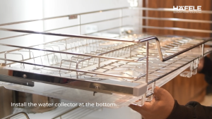 Hafele Verona Internal Upper Rak Piring Dapur Stainless Steel 90 cm