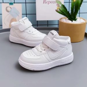 youNme High Cut Shoes For Kids Boys Korean Rubber Shoes Girls White Casual Shoes 1 To 6 Years Old