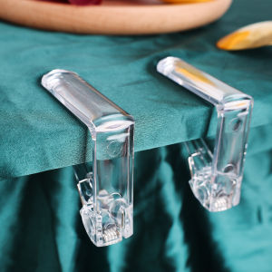 【Free Shipping】3Pcs Plastic Transparent Tablecloth Fixed Clip Wedding Party Tablecloth Non-slip Anti-Movement Fixed Buckle