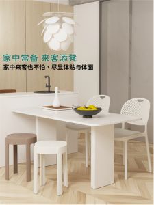 Modern Simple Thick Plastic Stool Comfortable Seating Home Use Special Thick Stackable High round Chair Board Stool for Adults