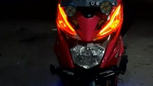 lampu alis beat fi running 2016_2019. siap pasang copot sen yg asli kemudian pasang lampu sen alis ini siap pakai
