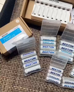 COMBO 4 Pin Sạc AA 1.2V Beston 1200mAh Ni-MH Chính Hãng | Pin Tiểu Sạc Lại 1200 Lần Độ Bền Cao