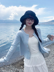 MENGBAI | Áo Cardigan Len Trẻ Hóa Mới Thời Trang