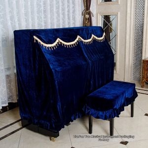 Dustproof Rear Full-cover Piano Cover Velveteen