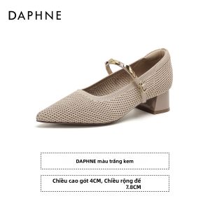 Daphne | Dép Gót Nhọn Elegance Retro MARY JANE Đơn Giản