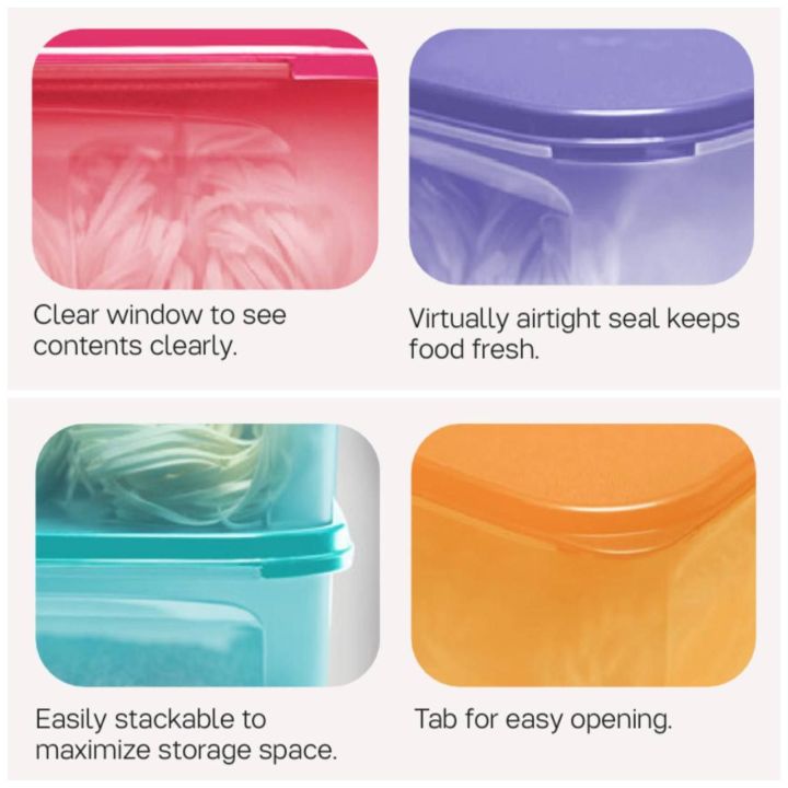 Tupperware Modular Mates Mini Rectangular II (6) 1.9L | Lazada