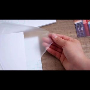 20 Sheets A4 Matte Clear Self-Adhesive Laminating Sheets Waterproof Cold Laminated Film No Machine Needed Protection Photos
