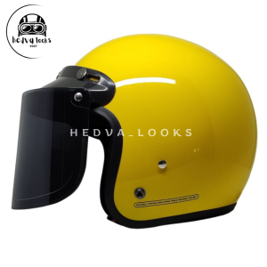 Helm Bogo Retro Dewasa Kaca Cembung ALL SIZE SNI
