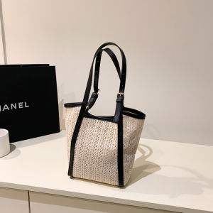 กระเป๋าถือผ้าไนลอนทรงถังสไตล์เกาหลีสำหรับผู้หญิง ฤดูร้อน 2025 กระเป๋าสะพายไหล่แบบหนึ่งข้าง กระเป๋าถือแบบถักสุดเก๋