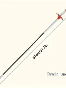 Powerful 4-Claw Metal Plumbing Snake Flexible Drain Cleaner for Sink Toilet & Basin. Easy-Grip Handle.