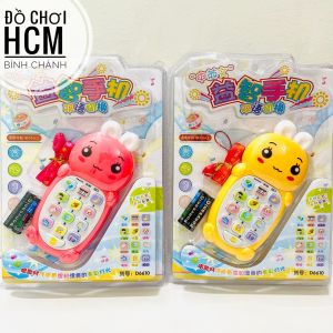 [CLIP THẬT] Đồ chơi điện thoại mèo thông minh di động cầm tay phát nhạc dành cho bé thích khám phá có dây đeo 6610