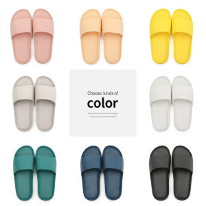 Home Slippers for Men And Women Indoor Bathroom Anti-Slip Summer Thick Bottom Soft Couple Slippers Easy to Wear Indoor Shoes