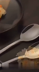 Satu Keluarga Sendok Korea C1425 Sendok Korea Stainless Anti Karat Alat Makan Ala Korean Style