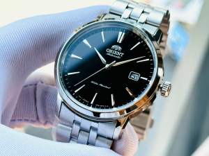 ĐỒNG HỒ NAM CHÍNH HÃNG Orient RA-AC0F01B10B Symphony 3 Automatic Dresswatch Black Dial Silver Stainless Steel