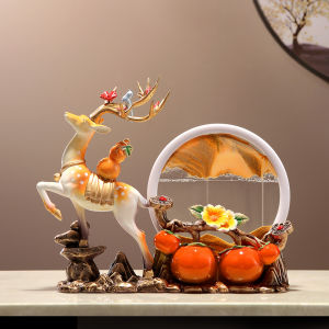 Kisstyle | Decorative Auspicious Deer Sand Painting Ornament