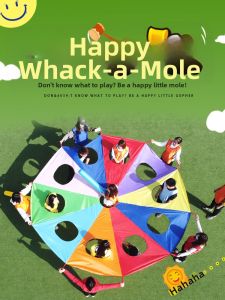 LIANFEIQING | Rainbow Umbrella Mole Bumping Game Kindergarten Sports Equipment