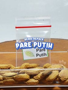 Benih Pare Putih Unggulan Berkualitas biji bibit repack paria bodas hijau hydroponik hidroponik sayur sayuran tanaman berbiji pot