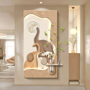 RUIBAHAO | Elegant Elephant 3D Effect Wall Art