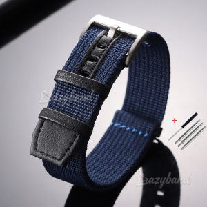 Sailcloth Nylon Watch Band for Tissot for Seiko for Hamilton Khaki Field for Omega Strap Brown Black Men Soften Wrist 20mm 22mm