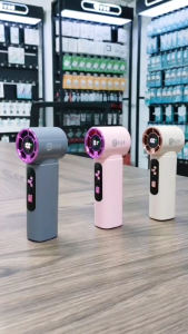 V2S Fast8 Mini Fan 2000mAh High Speed 100 Wind Power LED Display Long Lasting Battery