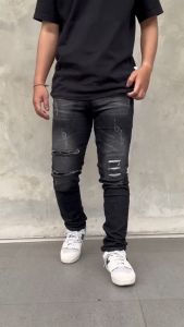 XTyasaa -{COD} Celana Jeans Pria Dewasa Terbaru Streach Melar Kekinian